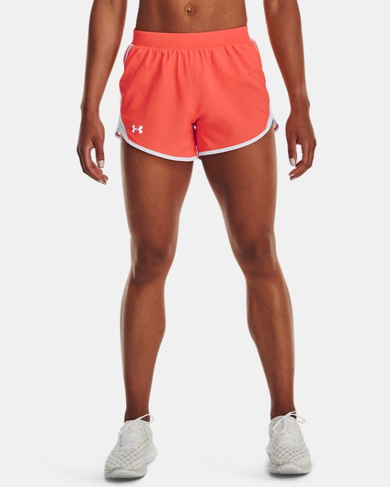 Women's UA Fly-By 2.0 Shorts, Orange, pdpMainDesktop image number 0